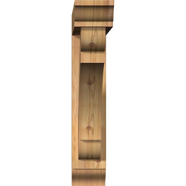 Olympic Traditional Smooth Bracket W/ Offset Brace, Western Red Cedar, 5 1/2W X 28D X 28H